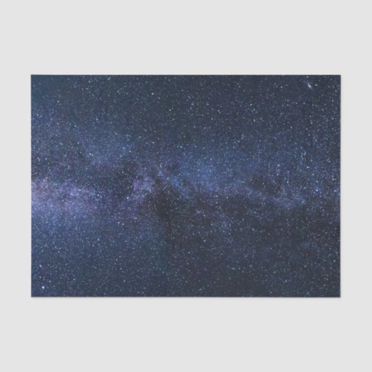 星空の銀河 青い空 宇宙の星のパターン 薄葉紙 (正面)
