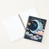 星空の雲と星 ノートブック (内部)