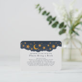 星空の雲のベビーシャワー 本を持ってきてください 名刺 (スタンド正面)