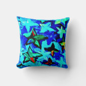 星空の青。買今 クッション (正面)