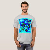 星空の青。買今 Tシャツ (正面フル)