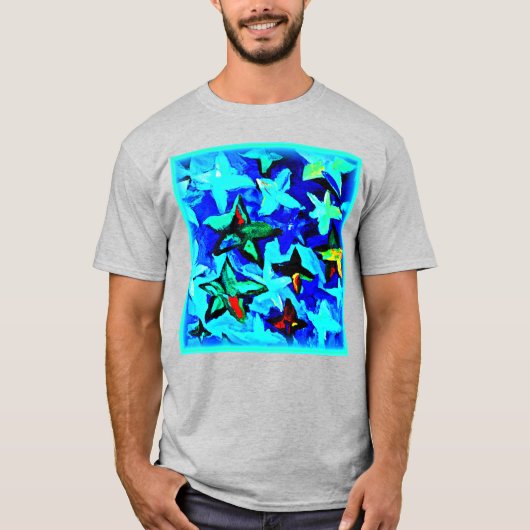 星空の青。買今 Tシャツ (正面)