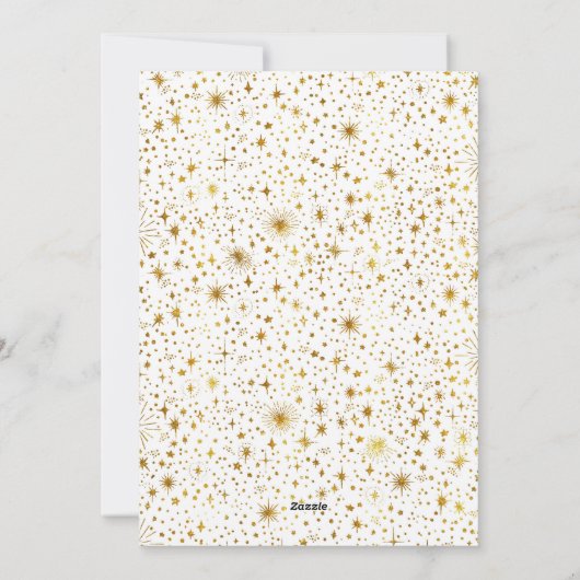 星空の魔法のメリークリスマスの写真 シーズンカード (裏面)