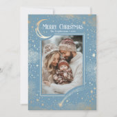 星空の魔法のメリークリスマスの写真 シーズンカード (正面)