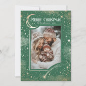 星空の魔法のメリークリスマスの写真 シーズンカード (正面)