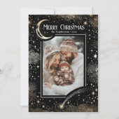 星空の魔法のメリークリスマスの写真 シーズンカード (正面)