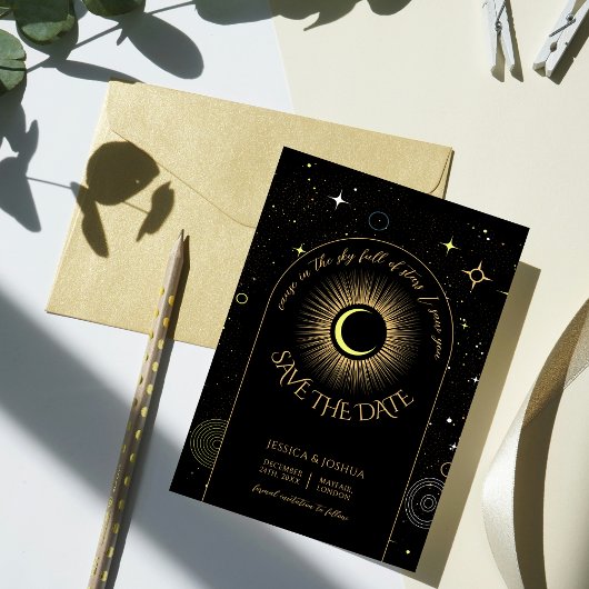 星空の黒いアーチ私はあなたを見た 招待状