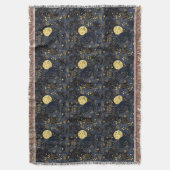 星空の黒猫 スローブランケット (正面縦)