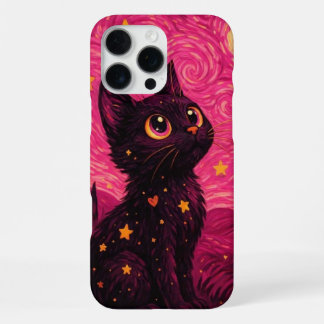 星空の黒猫iPhone 17 Pro Maxケース iPhone 16 Pro Maxケース