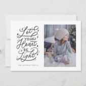 星空をイメージした手書きのホリデーカード（写真裏3枚付き） シーズンカード (正面)