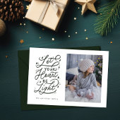 星空をイメージした手書き文字のホリデーカード（写真裏3枚付き） シーズンカード