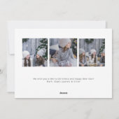 星空をイメージした手書き文字のホリデーカード（写真裏3枚付き） シーズンカード (裏面)