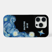 星空を想像してみて ゴッホ iPhone カバー (裏面横)