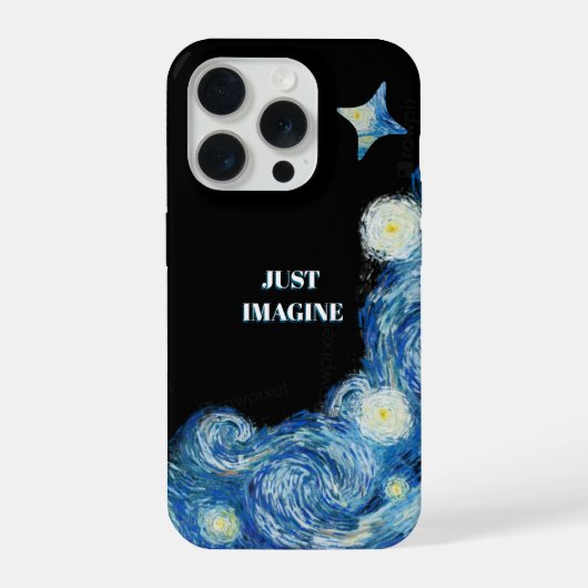 星空を想像してみて ゴッホ iPhone カバー (裏面)