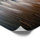 星空を背景にしたアジアの風光明媚な寺院 ポスター (角)