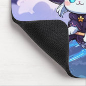 星空を飛ぶちび魔女猫 – かわいい魔法使い マウスパッド (コーナー)