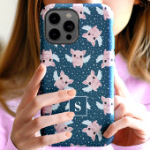 星空を飛ぶ豚のモノグラム Case-Mate iPhoneケース