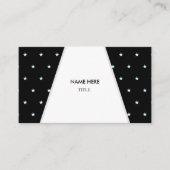 星空エレガントの背景に白いレイ 名刺 (正面)