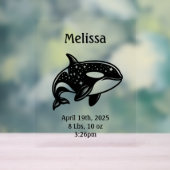 星空キラークジラ誕生のお知らせ アクリルサイン (ニュートラル)