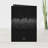 星空クリスマスイブツリーズシルバー金ゴールド シーズンカード (裏面)