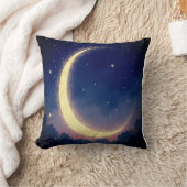 "星空クレセントムーン装飾用クッションコージー クッション (ブランケット)