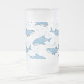 星空ジンベエザメ フロストグラスビールジョッキ (中央)