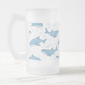 星空ジンベエザメ フロストグラスビールジョッキ (左)