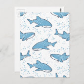 星空ジンベエザメ ポストカード (正面/裏面)