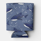 星空ジンベエザメ（黒） 缶クーラー (正面)