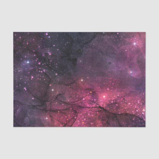 星空スターズ宇宙銀河系惑星パターン 薄葉紙 (正面)