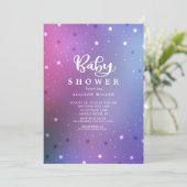 星空ナイトガールズベビーシャワー招待状 招待状 (スタンド正面)