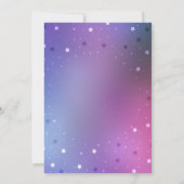 星空ナイトガールズベビーシャワー招待状 招待状 (裏面)