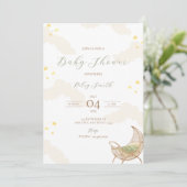 星空ナイトベビーシャワー招待状 招待状 (スタンド正面)