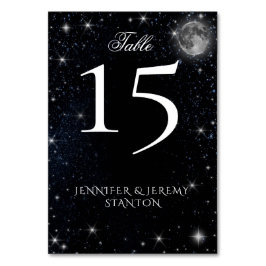星空ナイトムーンテーブルカード テーブルナンバー