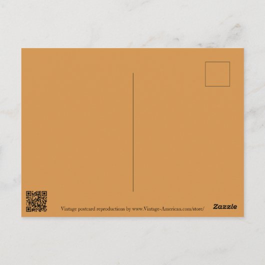 星空ハロウィーンの夜はがき ポストカード (裏面)