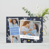 星空フォトブース | Hanukkahフォトコラージュカード シーズンカード (スタンド正面)