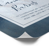 星空フレームろうそく燃えるサイン ポスター (角)