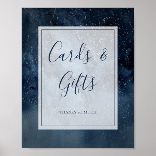 星空フレームカード&ギフトサイン ポスター (正面)