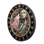 星空フレームローンピンクウルフ ダーツボード (正面右)