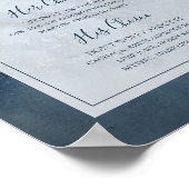 星空フレーム付きシグネチャードリンク看板 ポスター (角)