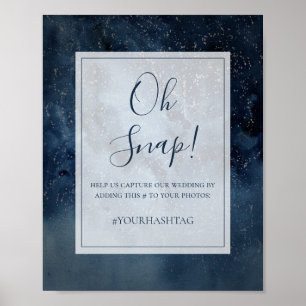 星空フレーム オスナップ ハッシュタグ サイン