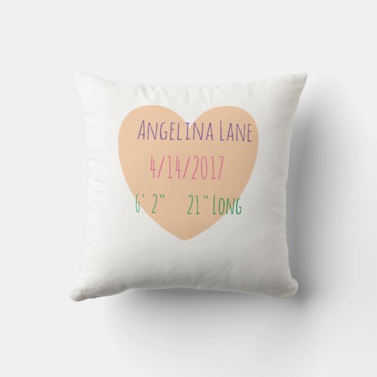 星空ベビー写真パーソナライズされた枕 クッション (裏面)