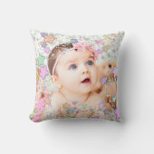 星空ベビー写真パーソナライズされた枕 クッション (正面)