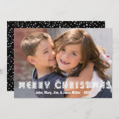 星空メリークリスマスフォトカード シーズンカード (正面/裏面)