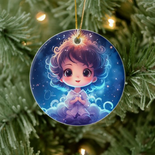 星空リトルプリンセスナイトタイムパーソナライガーリーズ セラミックオーナメント (ツリー)