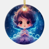 星空リトルプリンセスナイトタイムパーソナライガーリーズ セラミックオーナメント (正面)