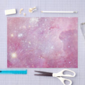 星空宇宙ライトピンクウォーターカラースターズ銀河系 薄葉紙 (クラフト)