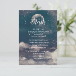 星空月光婚礼信封卡 エンクロージャーカード