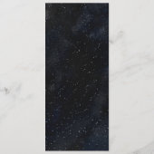 星空月夜のモノグラム結婚式メニュー メニュー (裏面)