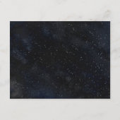 星空月夜のモノグラム結婚式詳細 エンクロージャーカード (裏面)